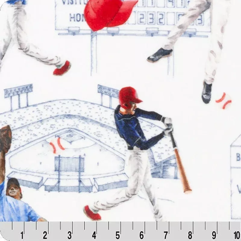Digital Cuddle Navy Batter Up 58 – 60 Fabric per yard