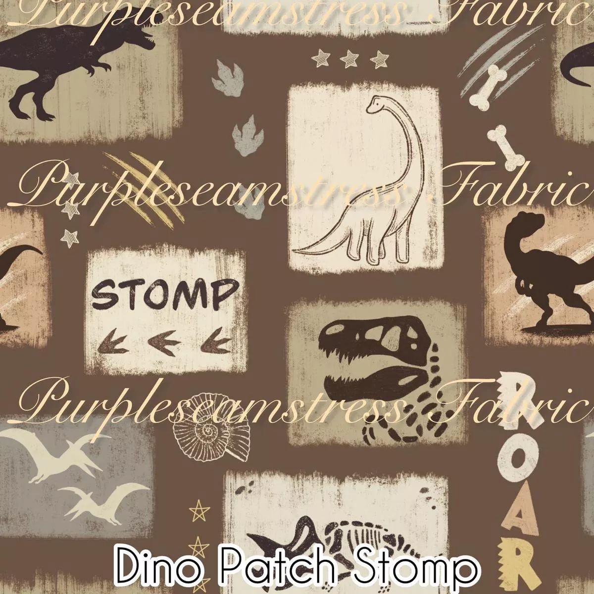 Dino PatchStompFabric