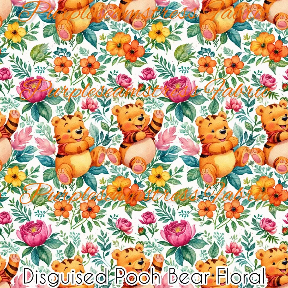 Disguised Pooh Bear FloralFabri…