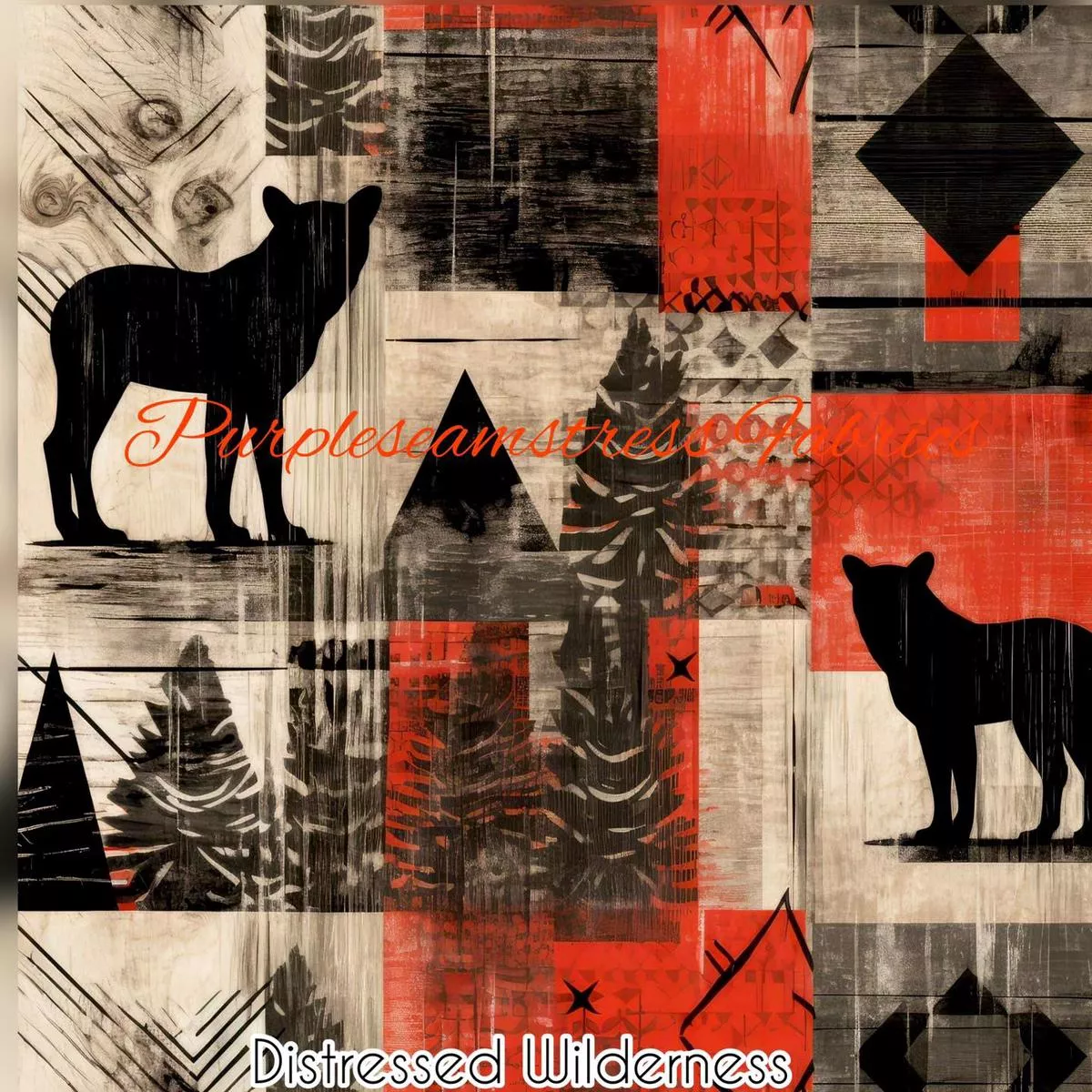 Distressed WildernessFabric