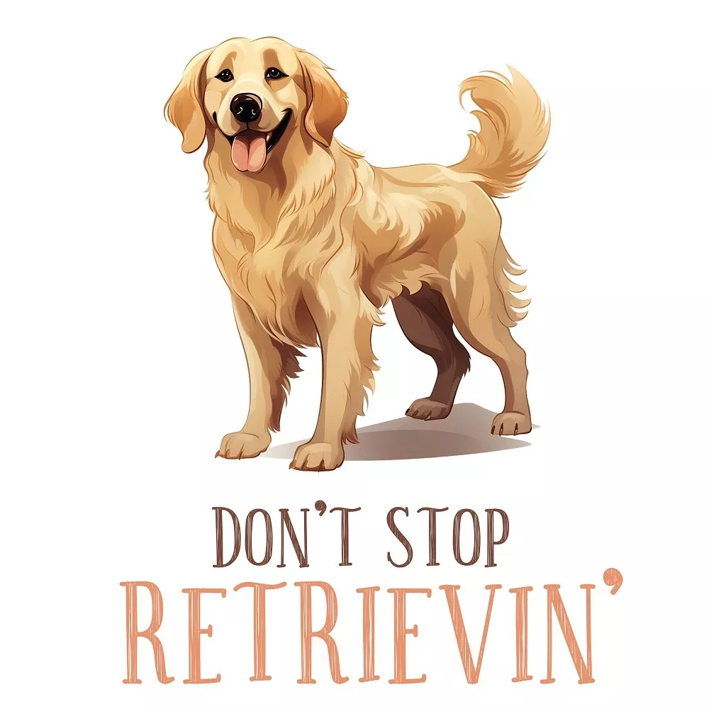 Don’t Stop Retrievin’ Fabric Panel