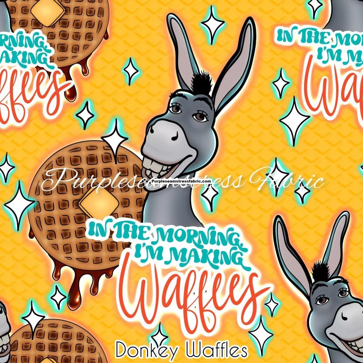 Donkey WafflesFabric