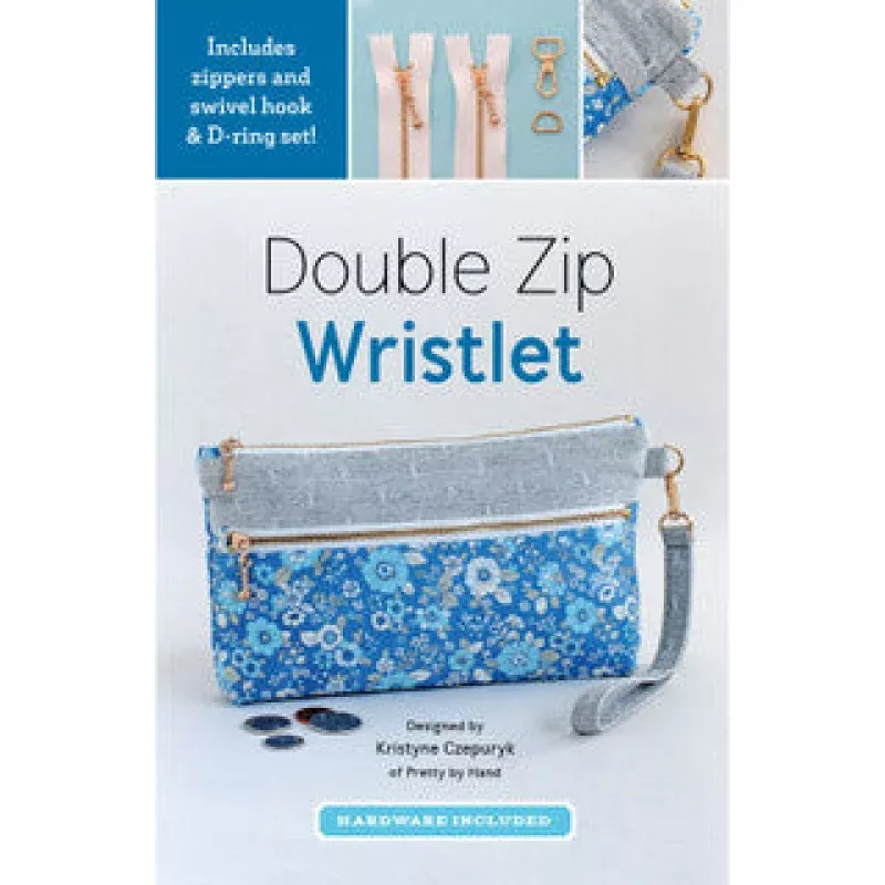 Double Zip Wristlet Kit (Hardware included) – Pattern