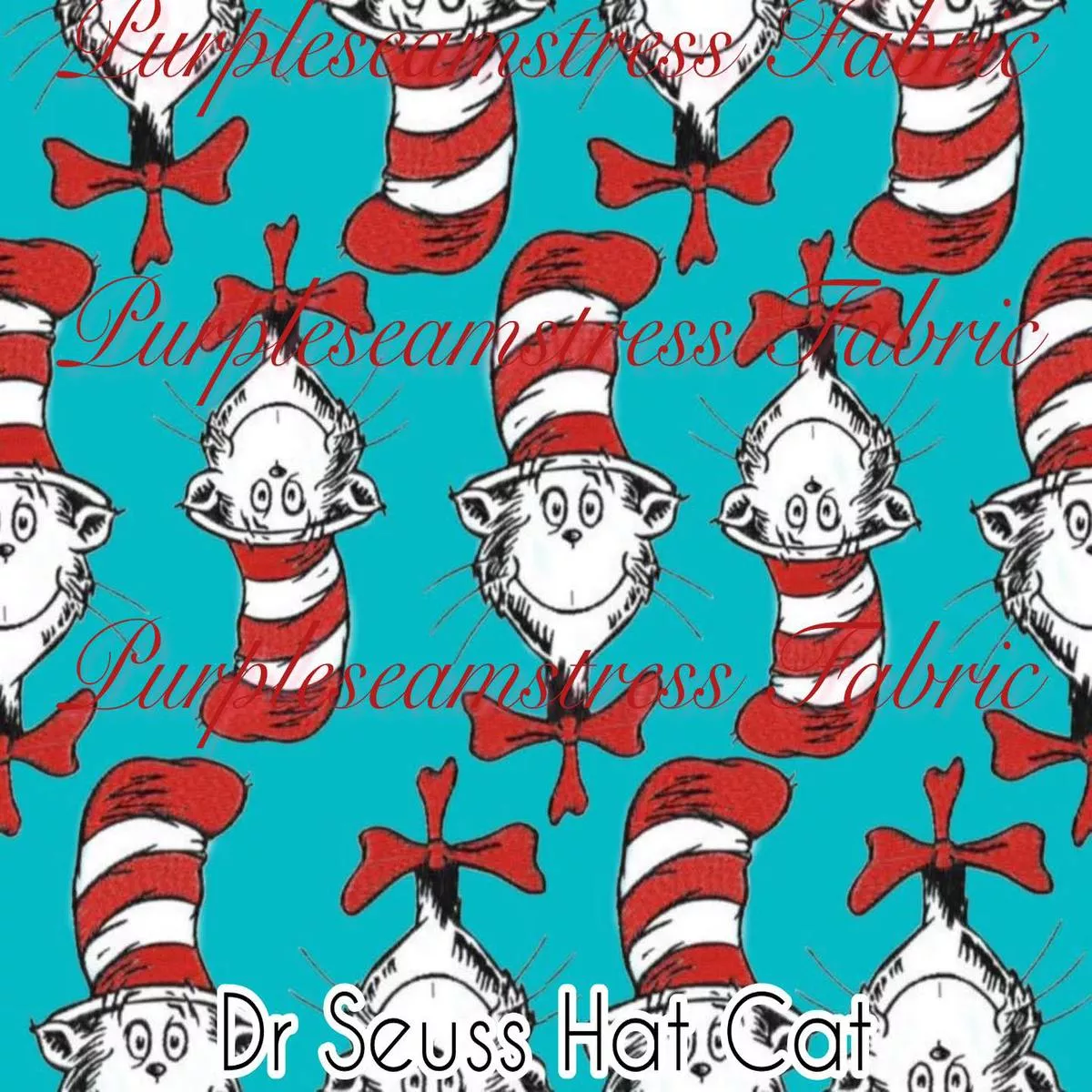 Dr Seuss Hat CatFabric