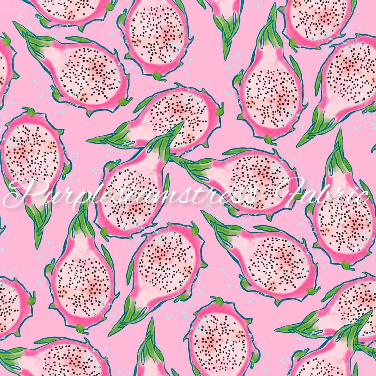 Dragon Fruit On PinkFabric