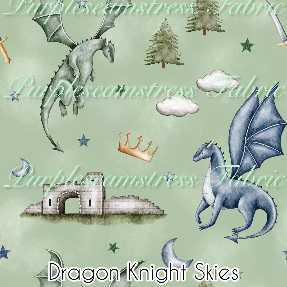 Dragon Knight SkiesFabric