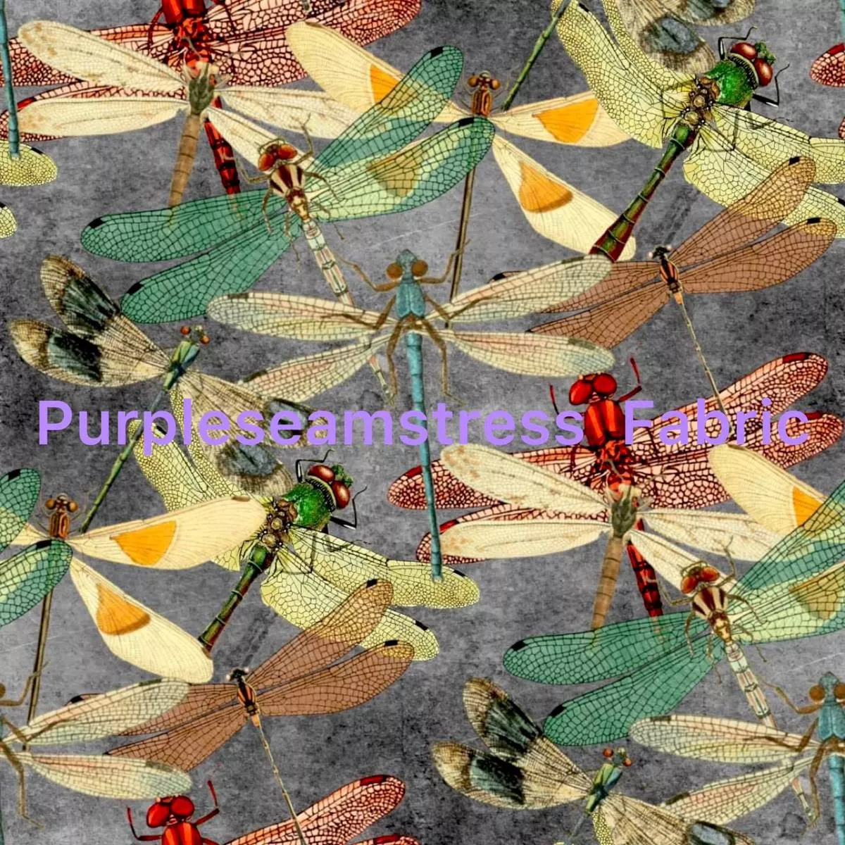 Dragonflies In FlightFabric