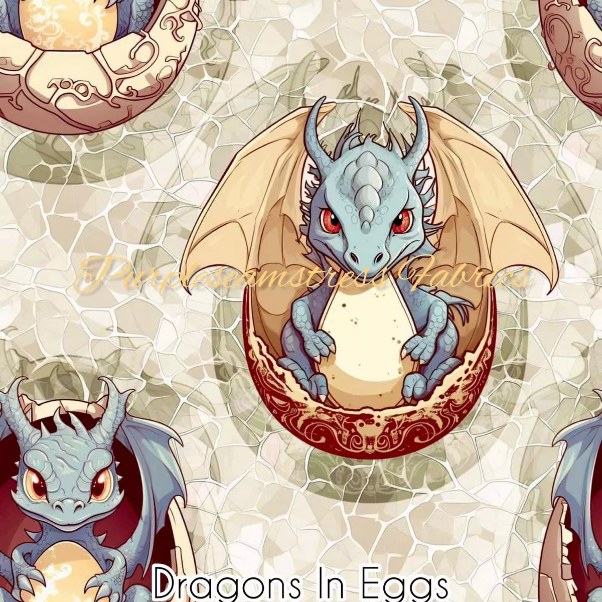 Dragons in EggsFabric