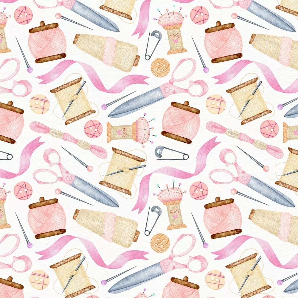 Dress Making Sewing Objects Fabric –Pink