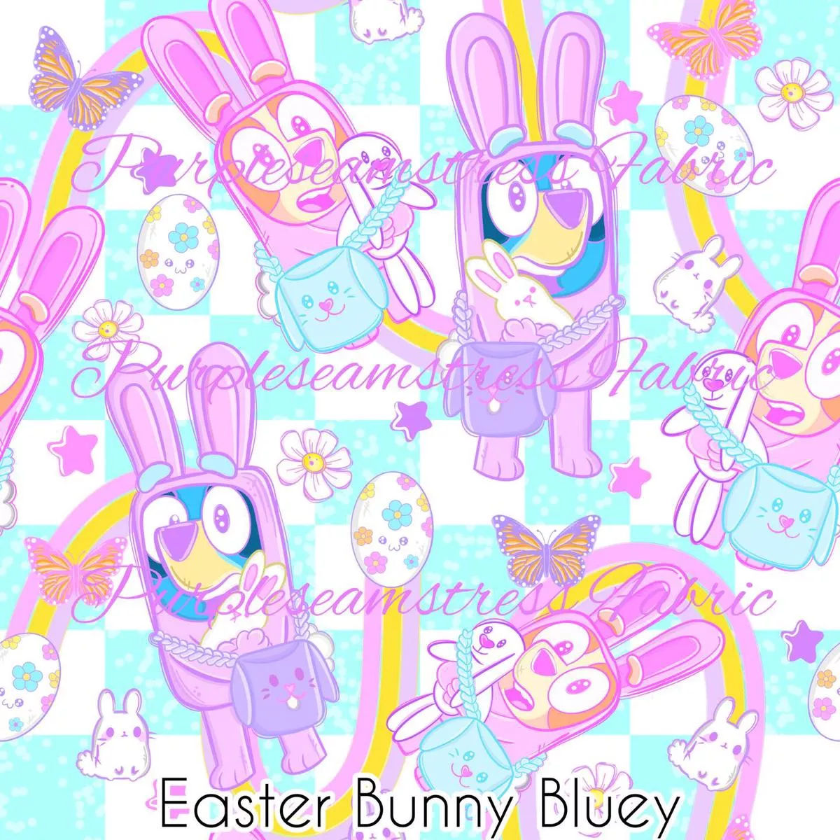 Easter Bunny BlueyFabric