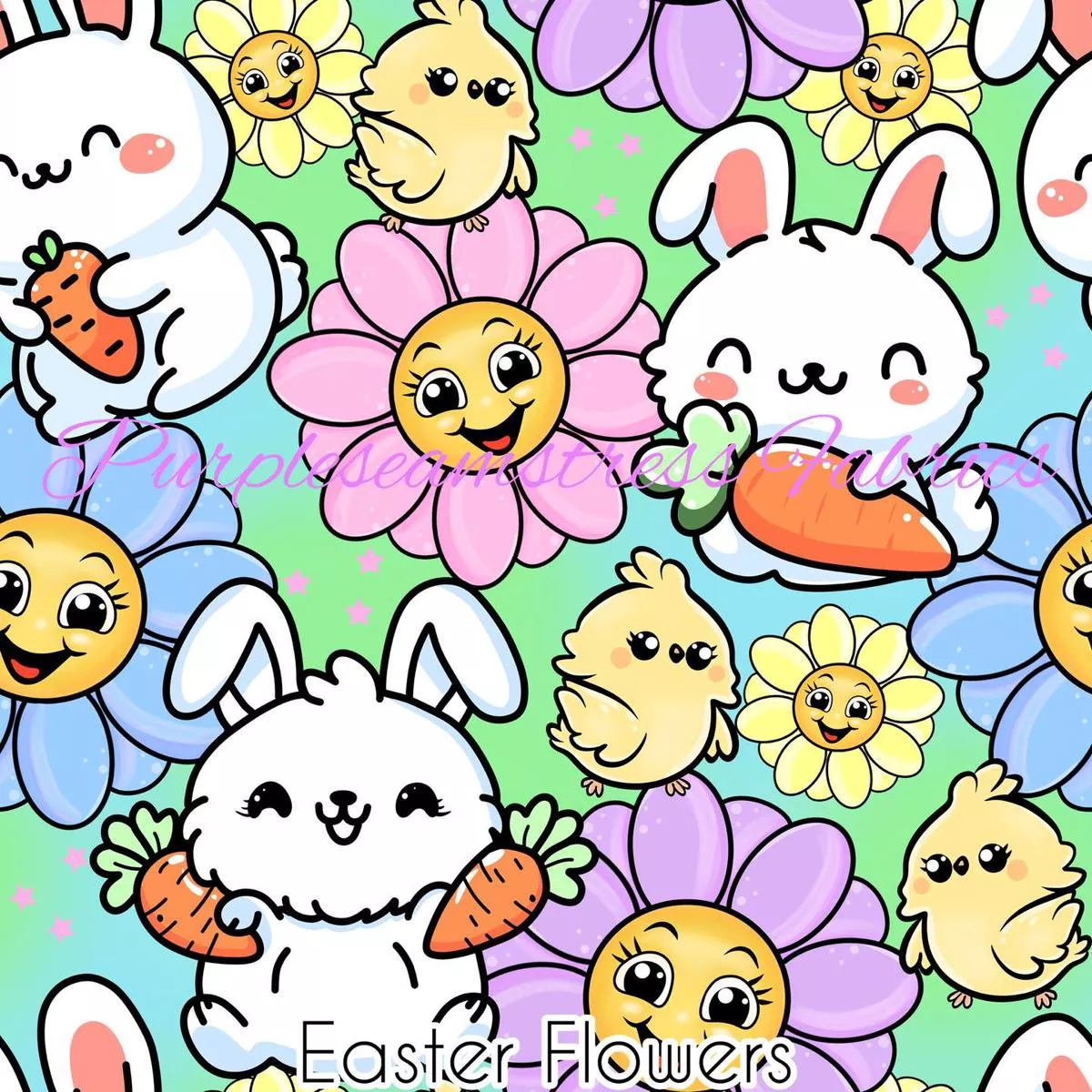 Easter FlowersFabric