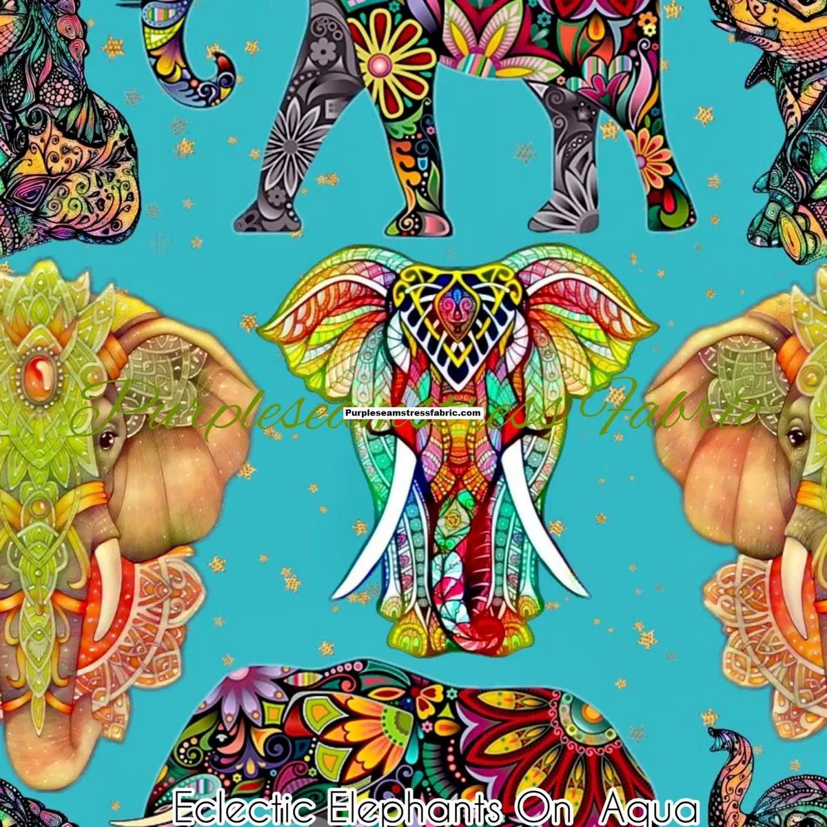 Eclectic Elephants On AquaFabri…