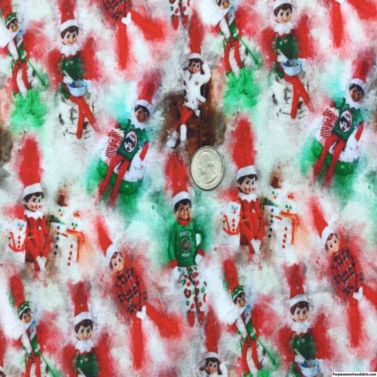 Elf on A ShelfFabric