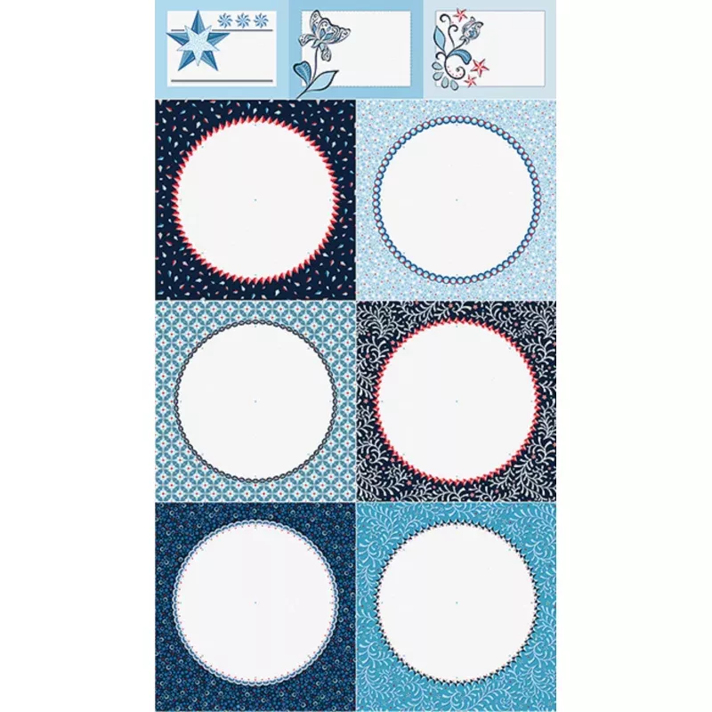 Embroidery Panel Celestial Lights by Benartex Fabrics