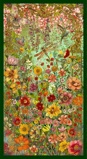 Enchanted Canopy – Garden Panel – Teal