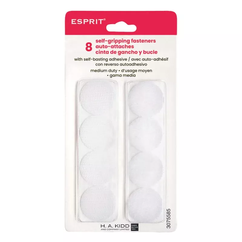 ESPRIT HookandLoop Fastener DotsWhiteMedium Duty