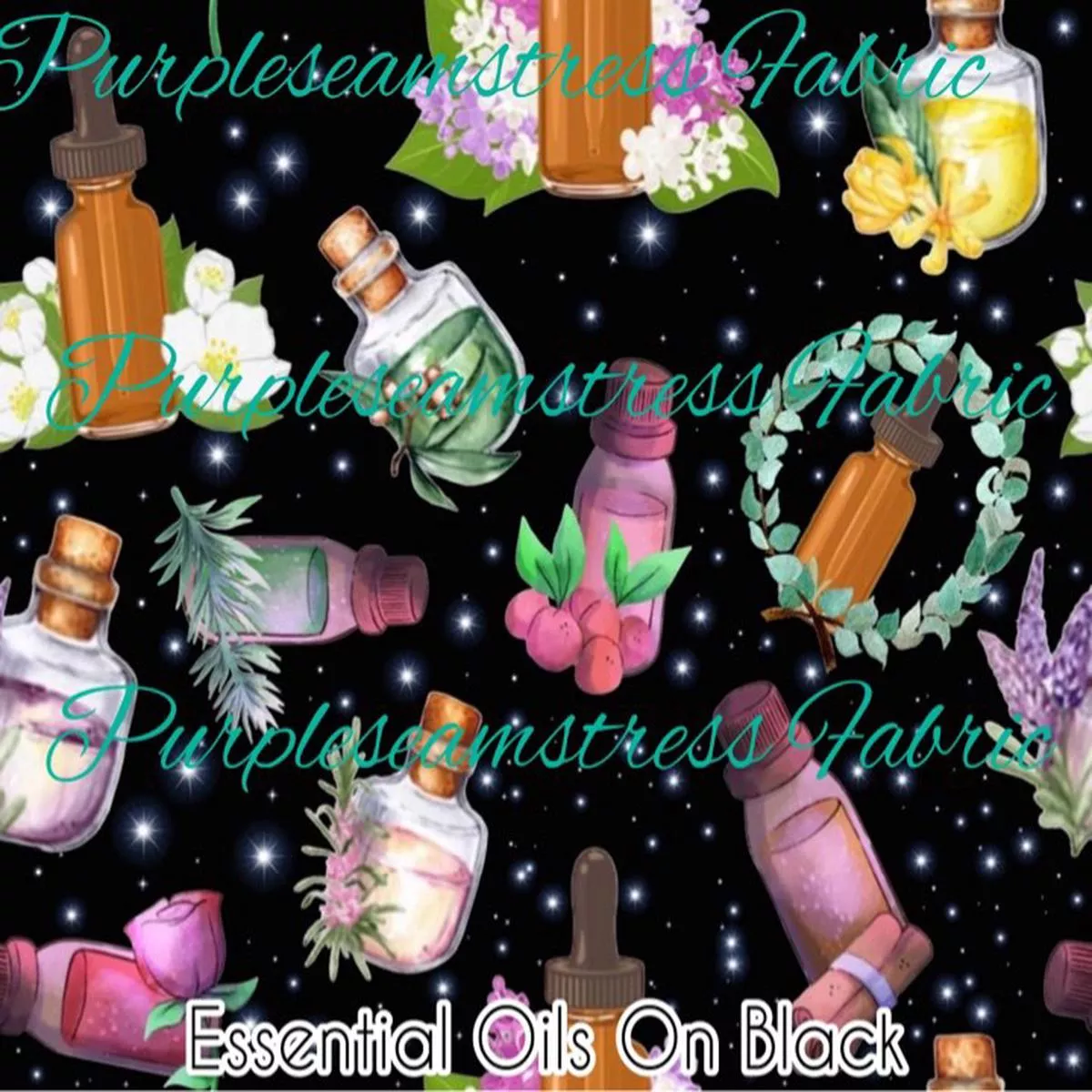 Essential Oils on BlackFabric