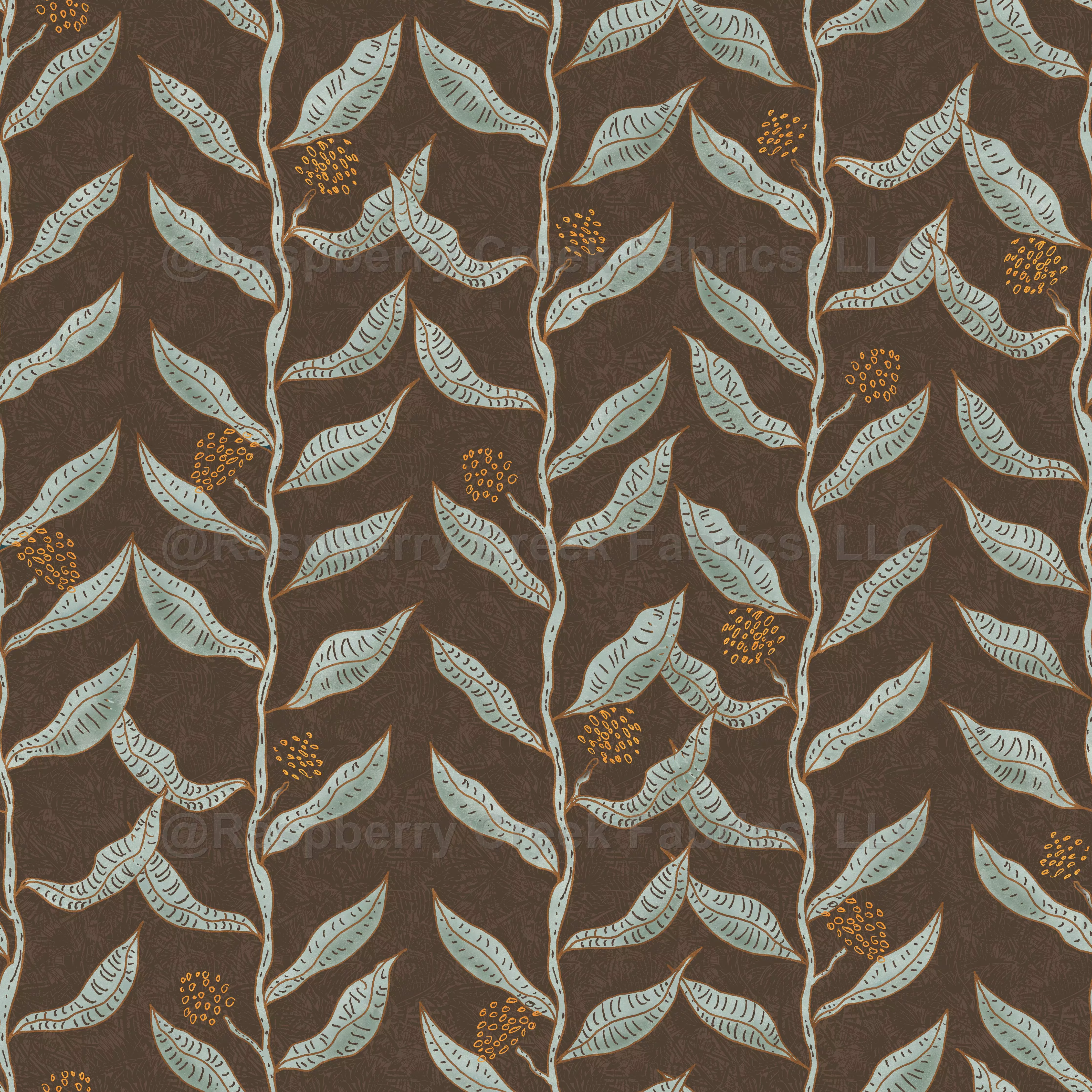 Eucalyptus Vine Flow Earthy Brown