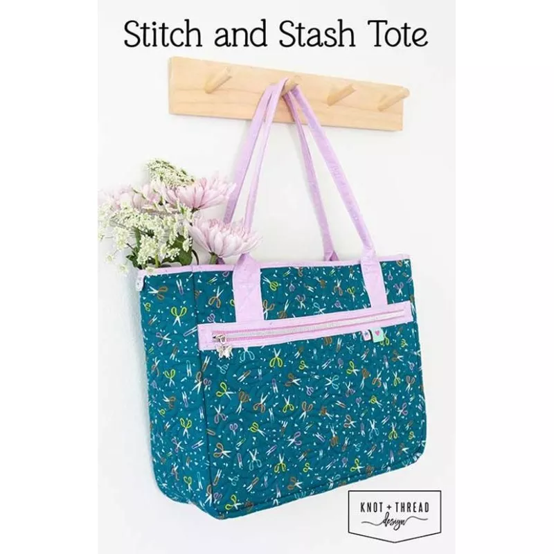 Everyday Quilted Tote Paper Pattern by Knot and Thread Design