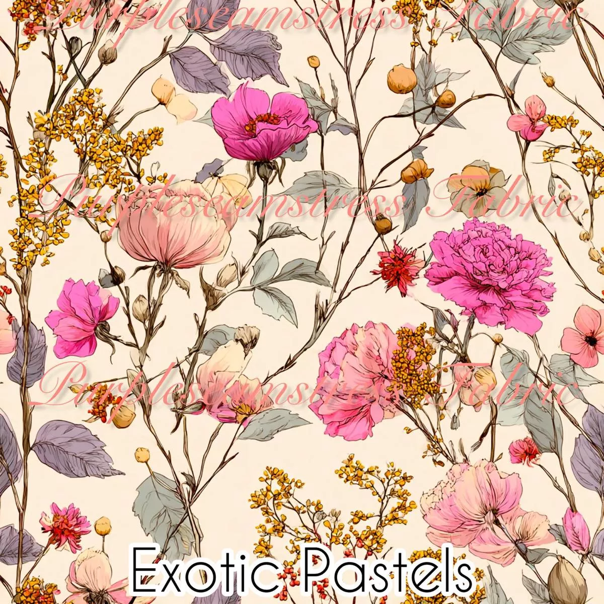 Exotic PastelsFabric