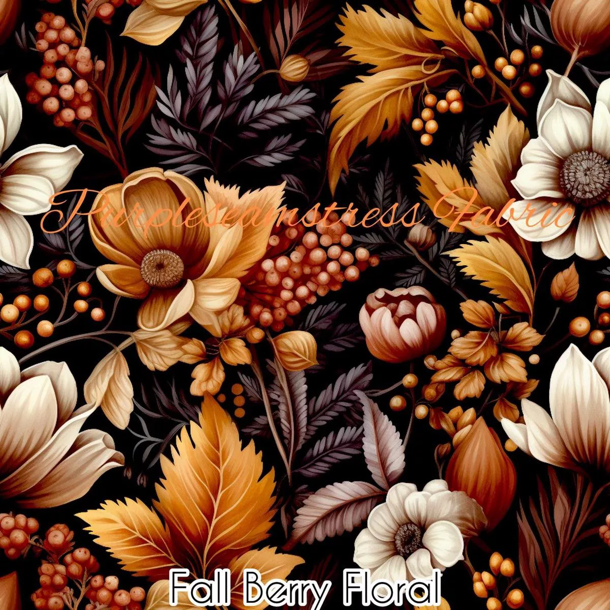 Fall Berry FloralFabric