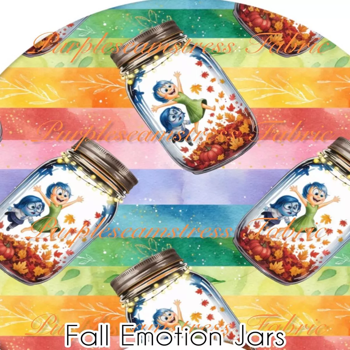 Fall Emotions JarsFabric