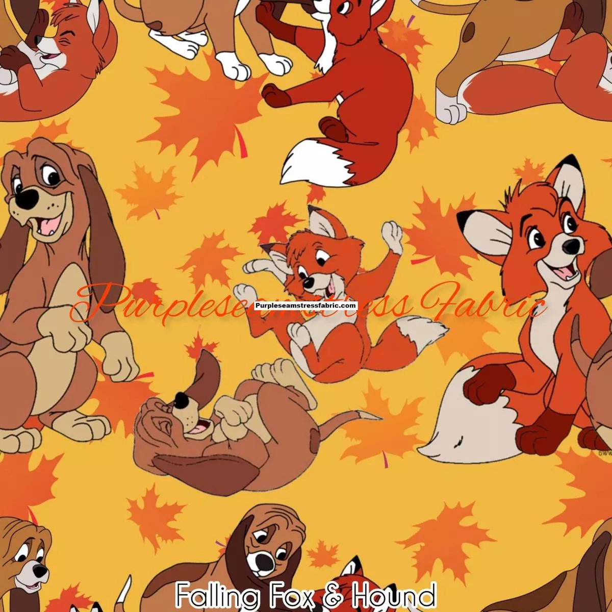 Falling Fox & HoundFabric