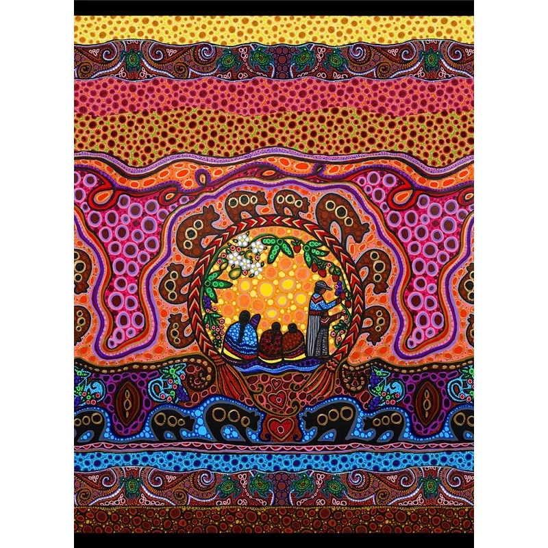 Family Circle 39004-MULTI Single Border