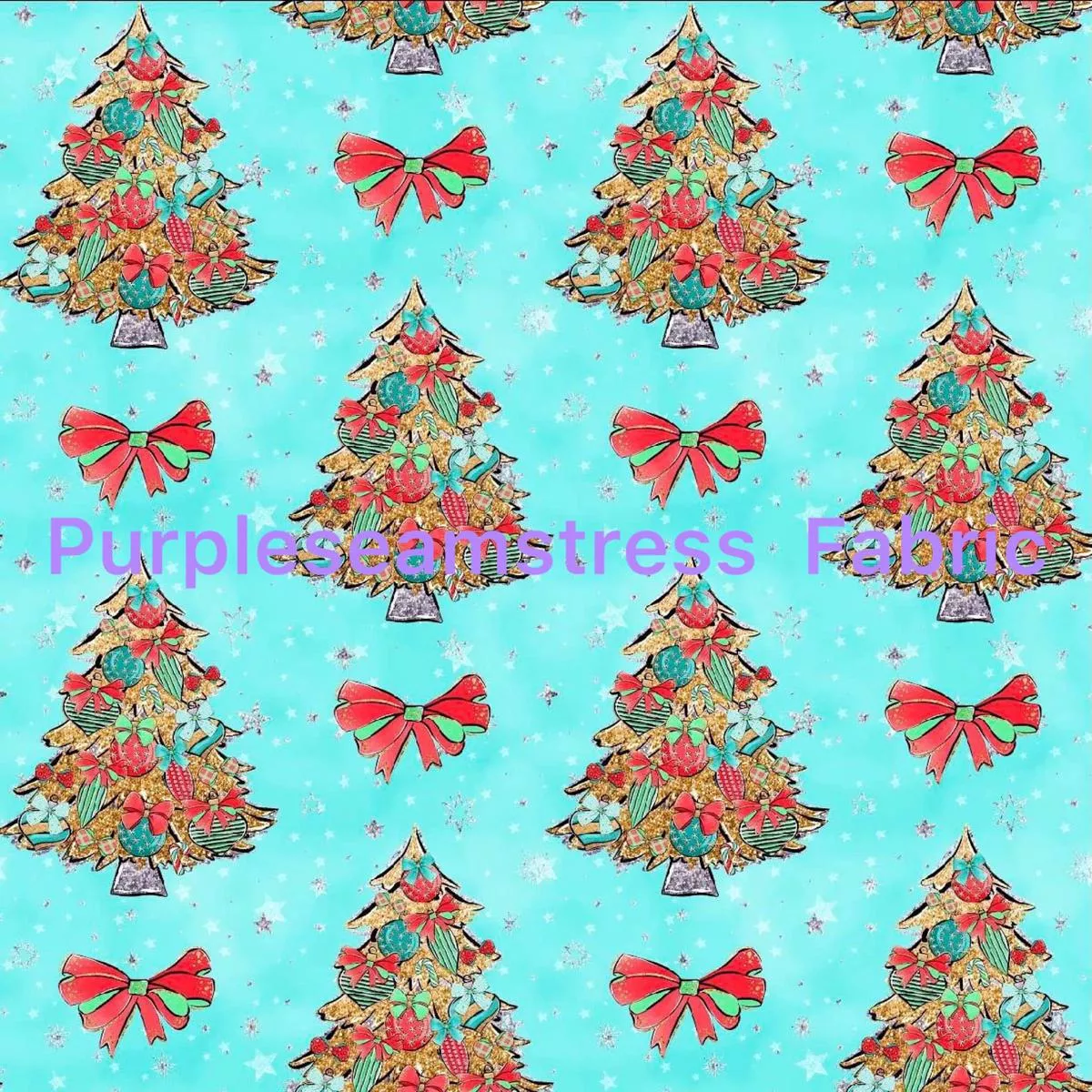 Fancy Gold Glitter Christmas Trees …