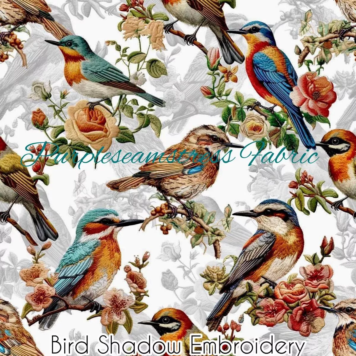 Faux Bird Shadow EmbroideryFabr…