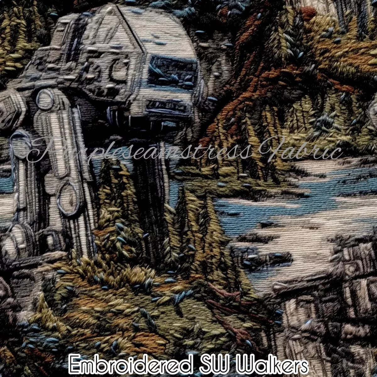 Faux Embroidered SW WalkersFabr…