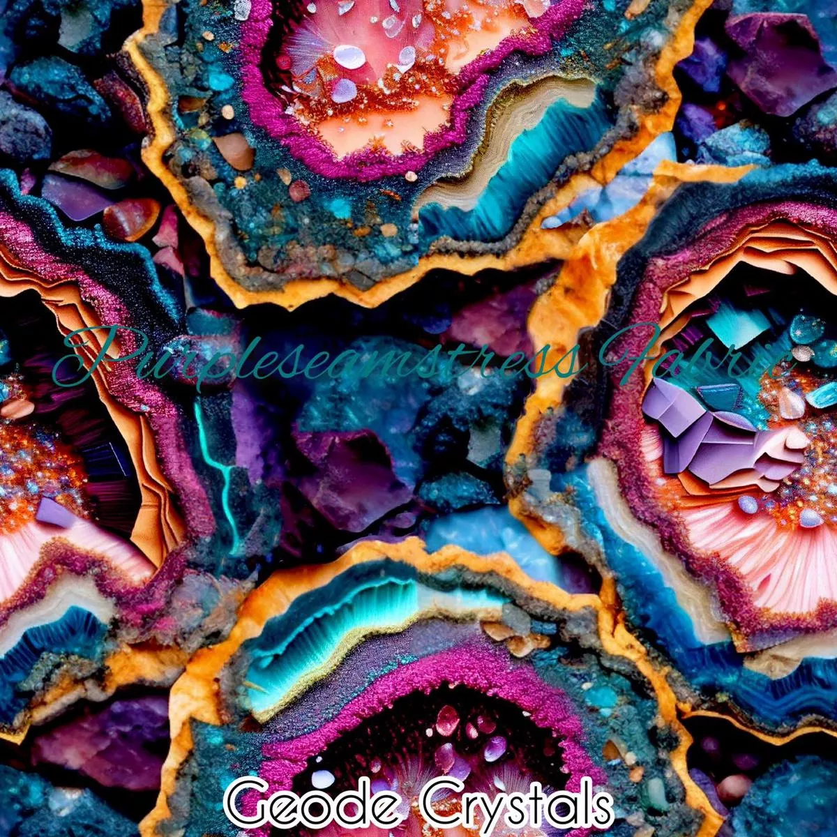 Faux Geode CrystalsFabric