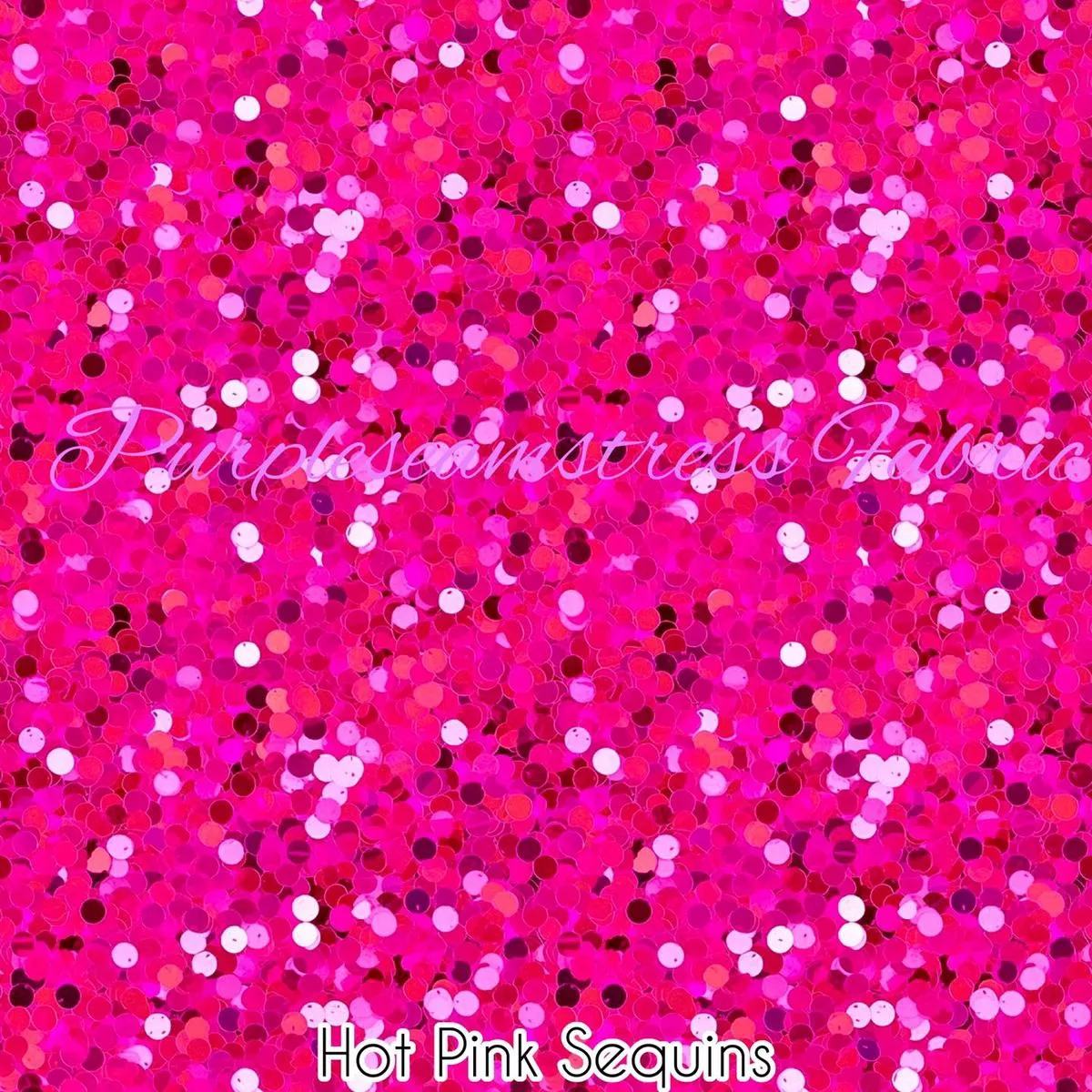 Faux Hot Pink SequinsFabric