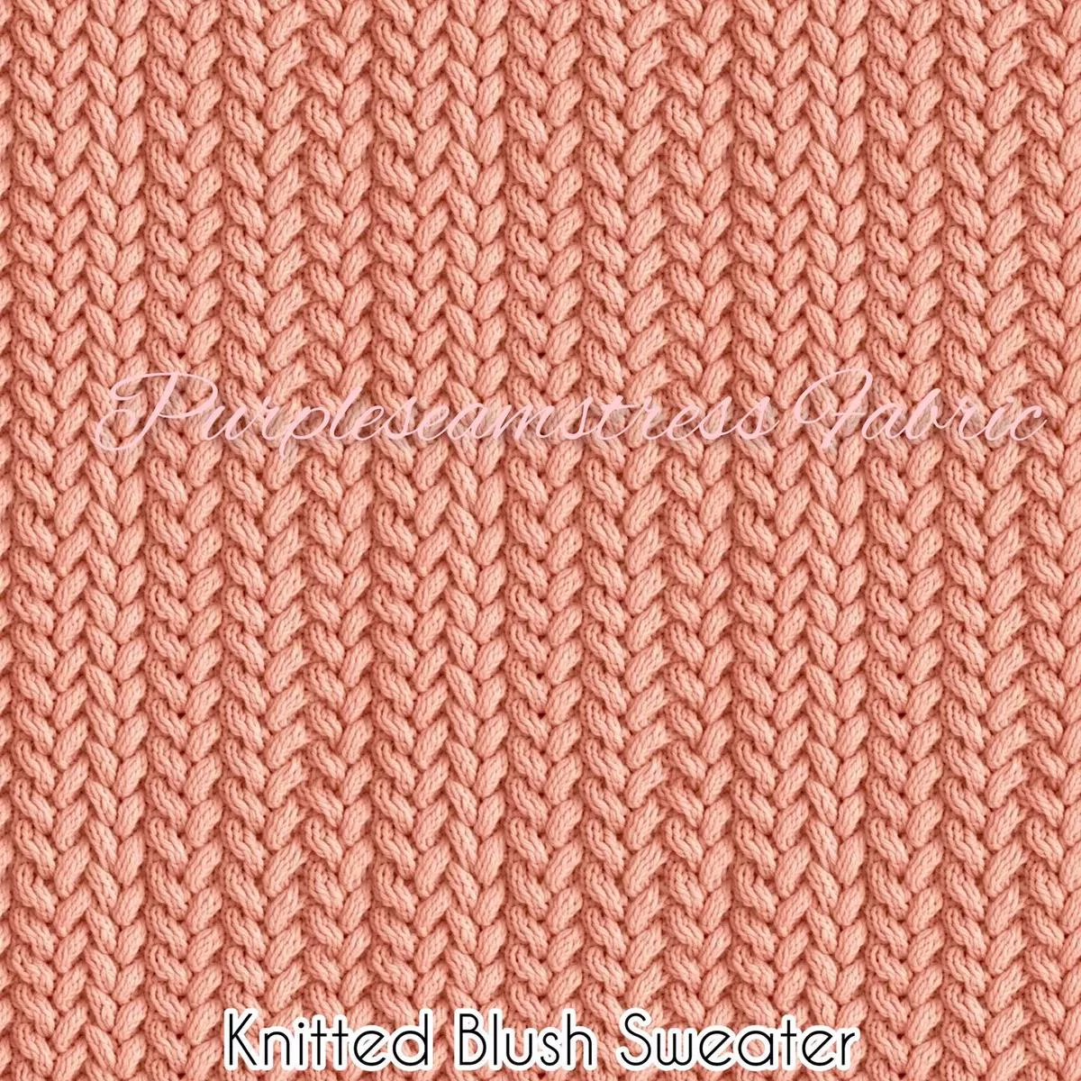 Faux Knitted Blush SweaterFabri…