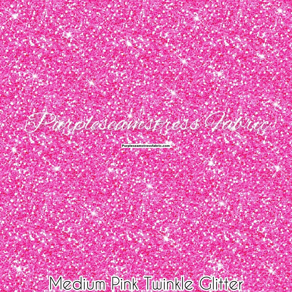 Faux Medium Pink Twinkle Glitter …
