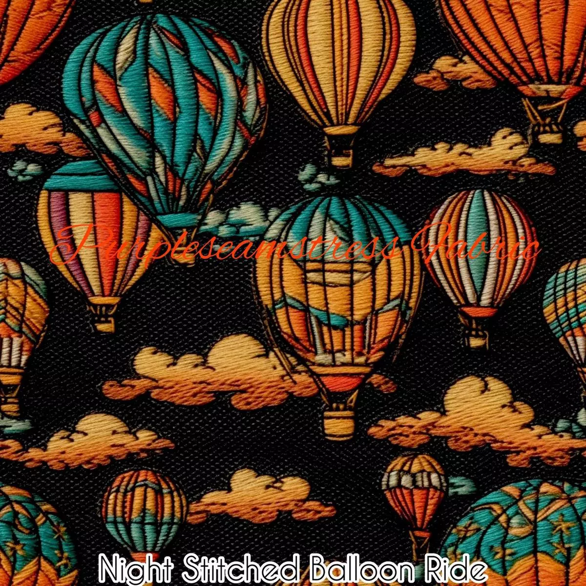 Faux Night Stitched Balloon Ride …