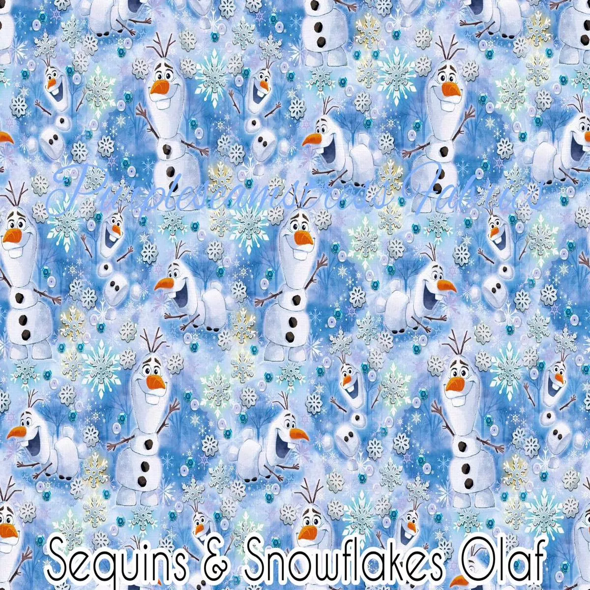 Faux Sequins & Snowflakes Olaf R…