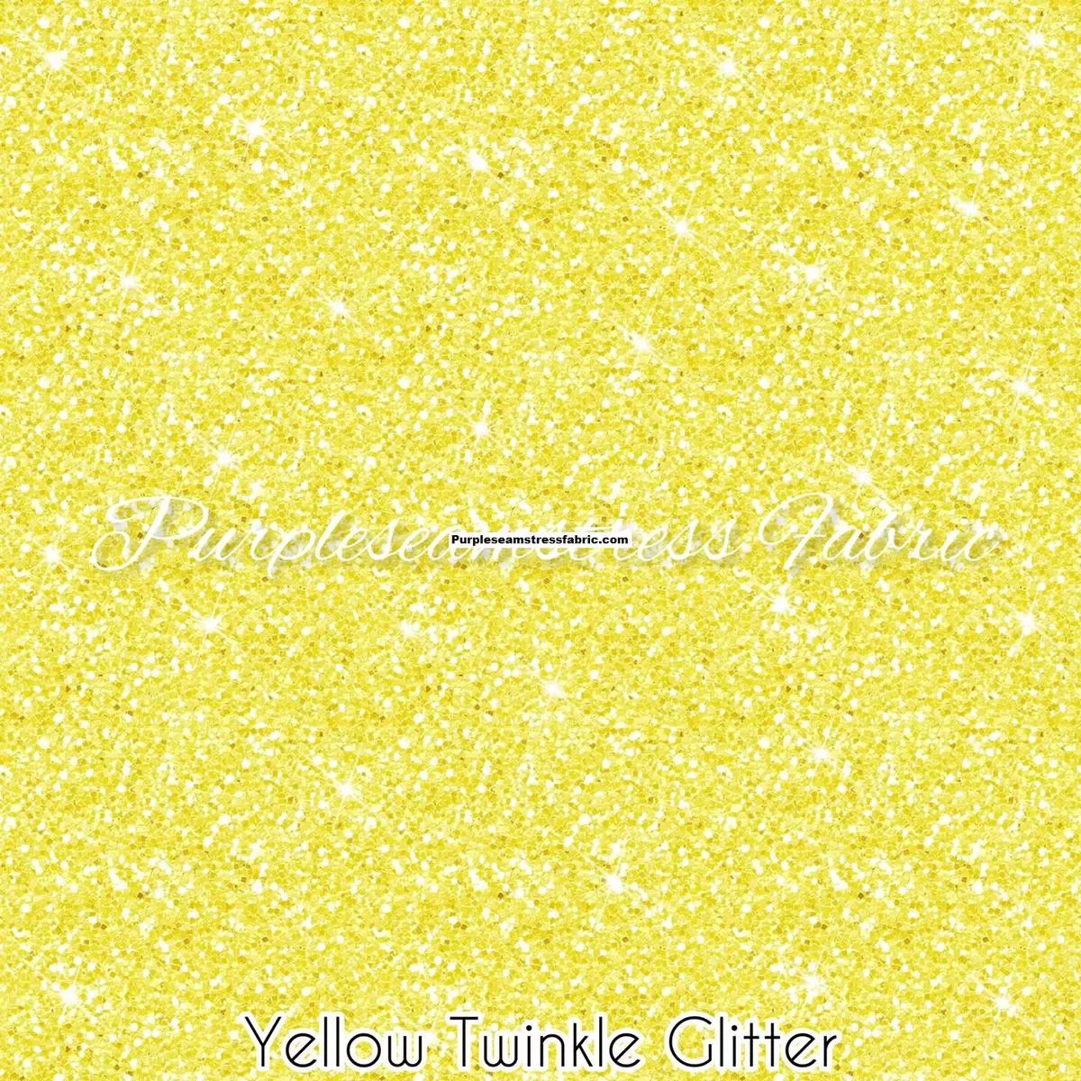 Faux Yellow Twinkle GlitterFabr…