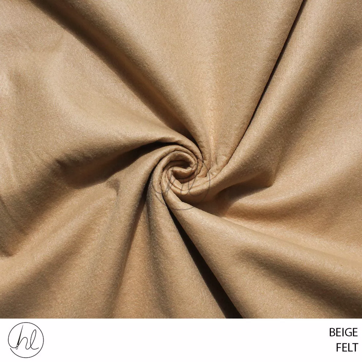 FELT FABRIC BEIGE 180CM PER M
