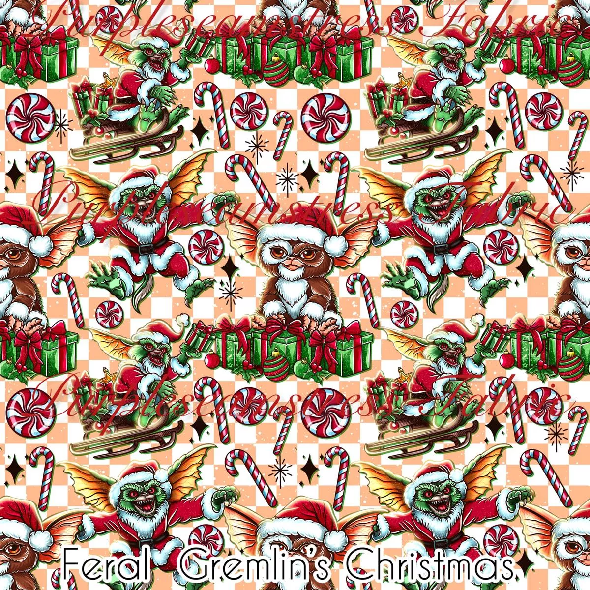 Feral Gremlins ChristmasFabric