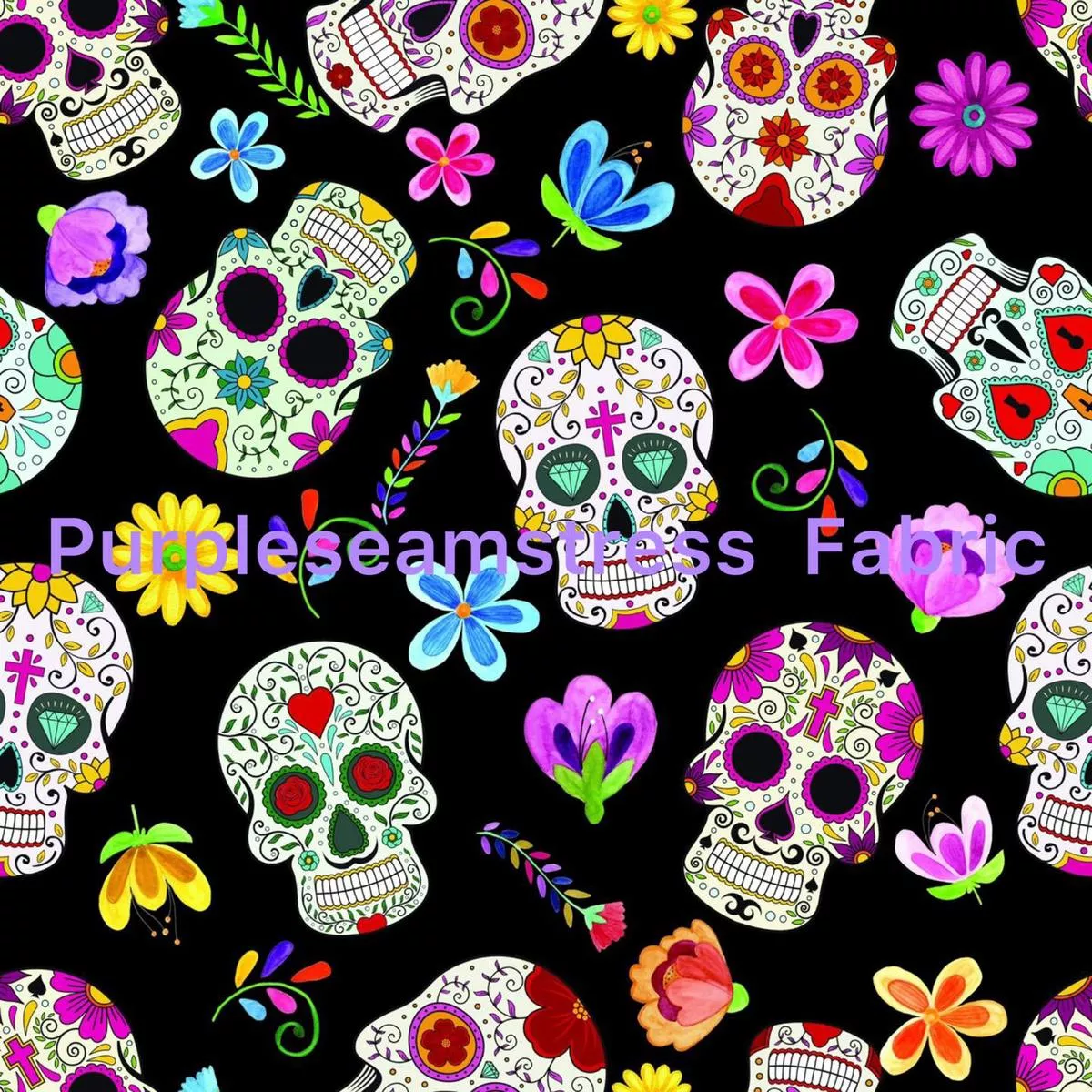 Festive SkullsFabric