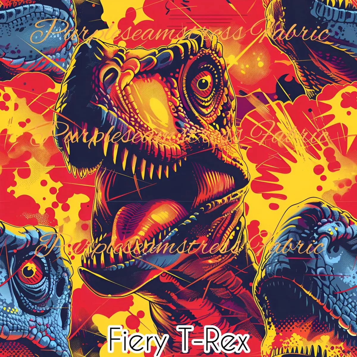 Fiery T-RexFabric