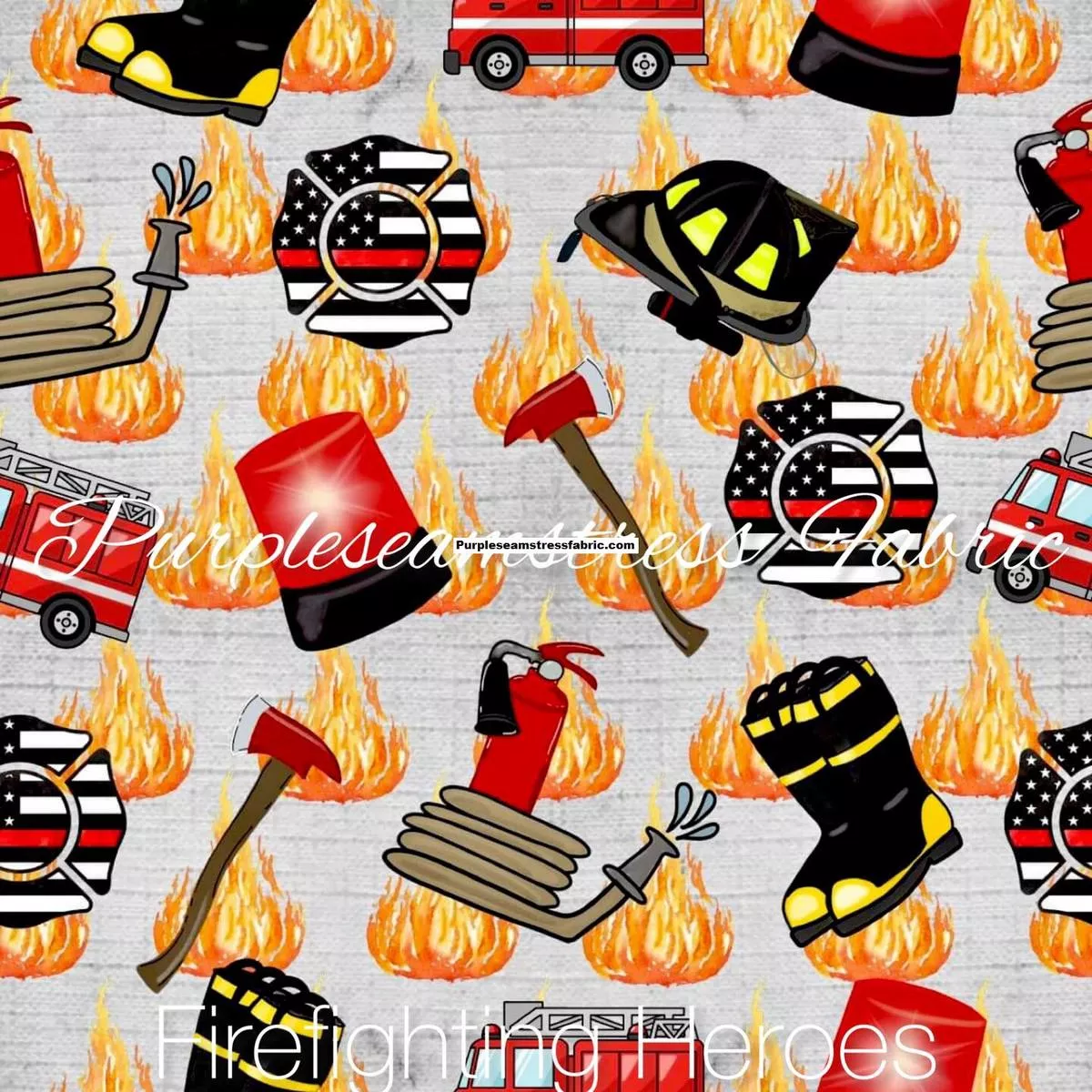Firefighting HeroesFabric