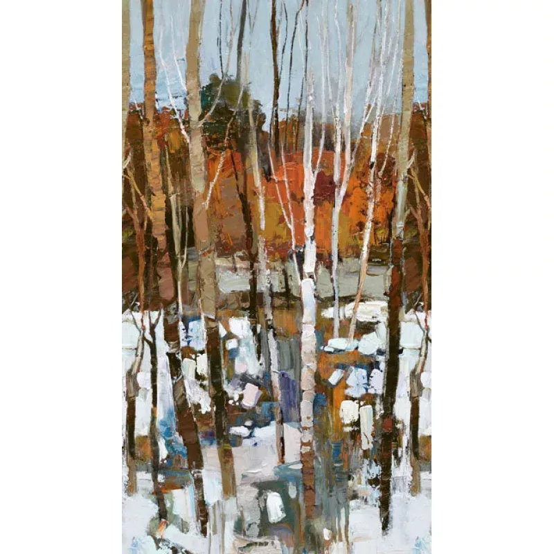 First Snow – Birch Trees Ombre