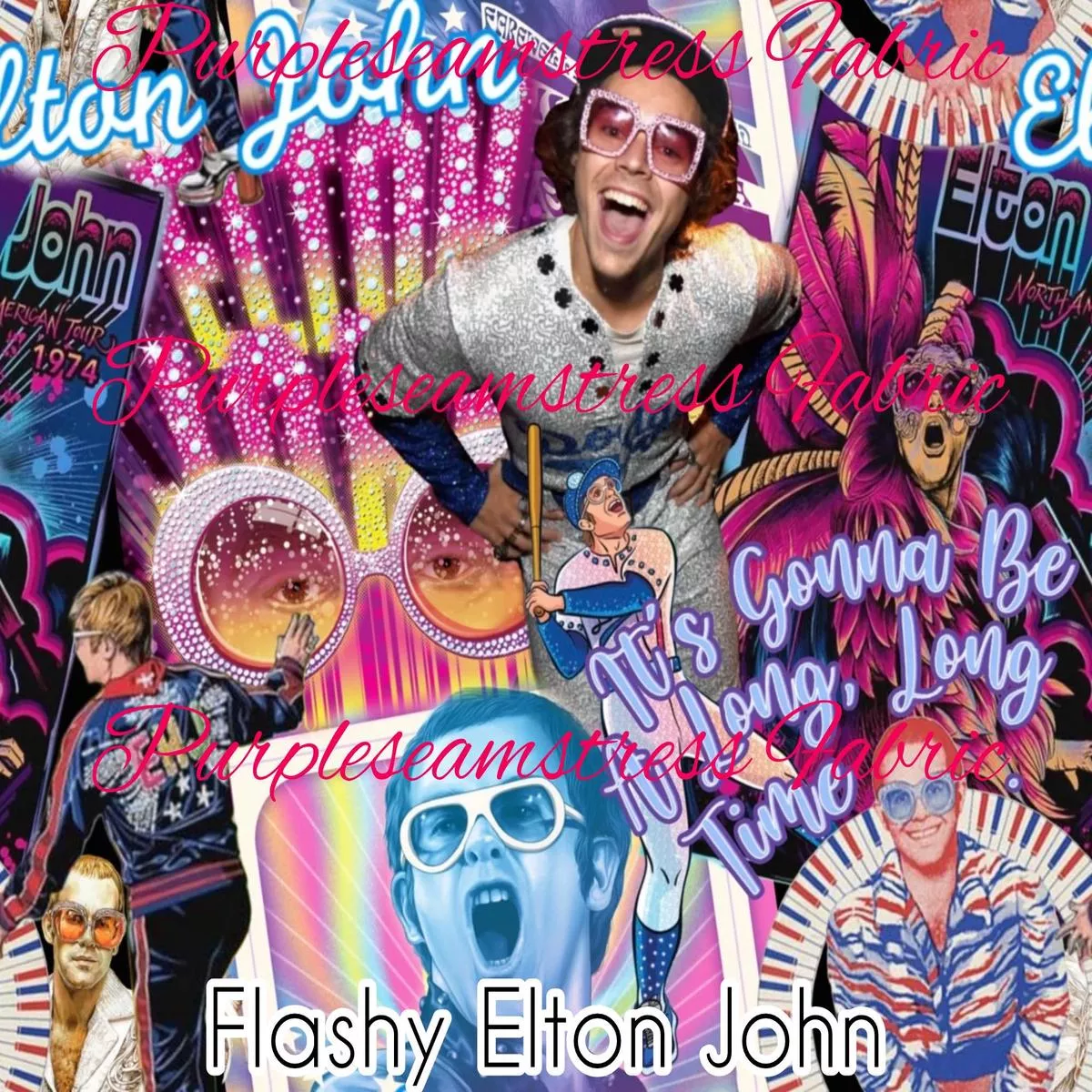 Flashy Elton JohnFabric
