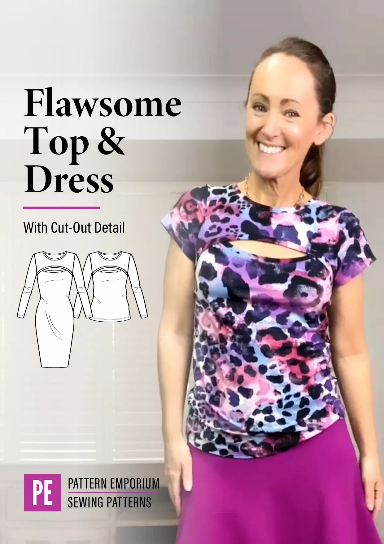 Flawsome | Cut Out Top & Dress PDF Sewing Pattern