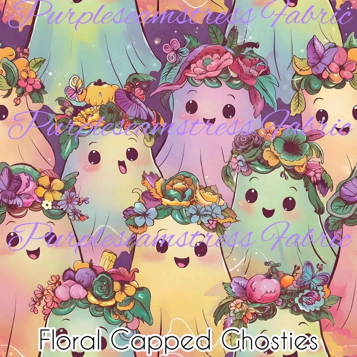 Floral Capped GhostiesFabric