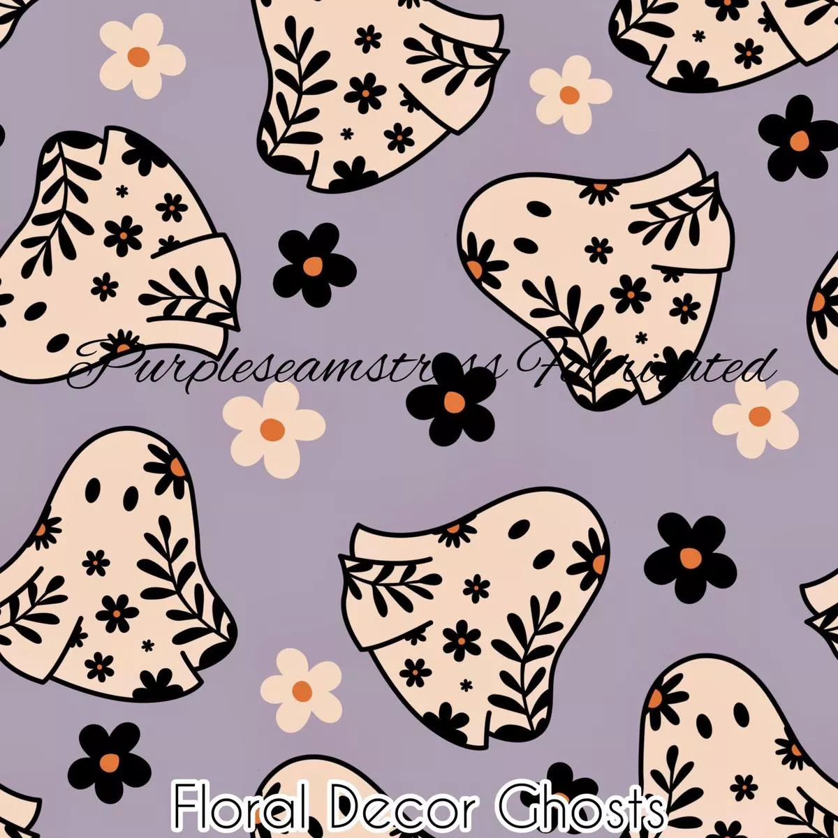 Floral Decor GhostsFabric