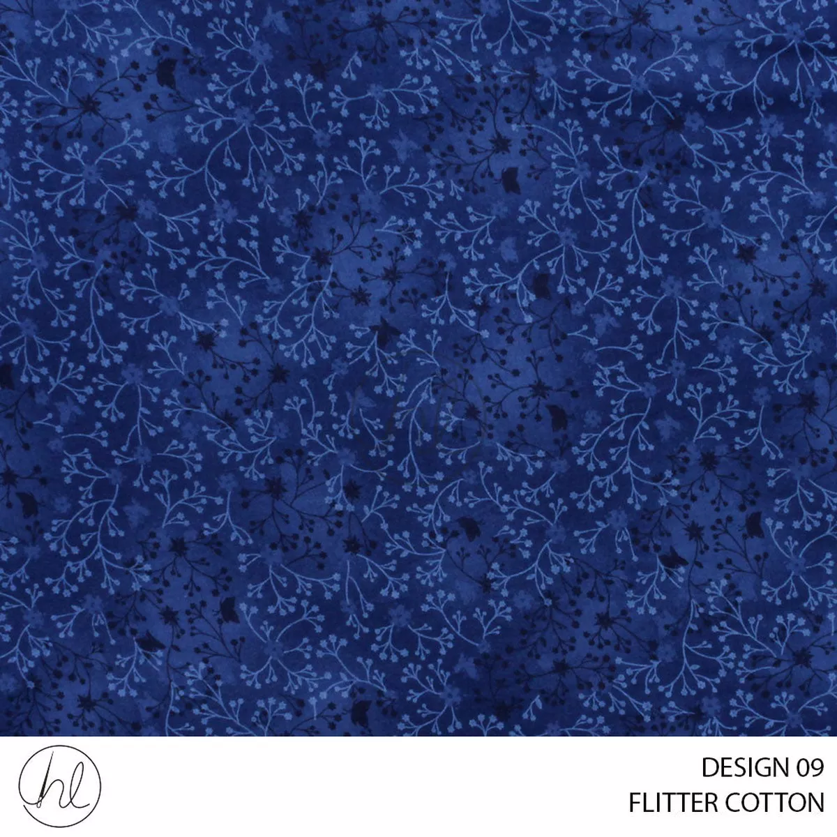 FLUTTER COTTON 781 NAVY 150CM PER M