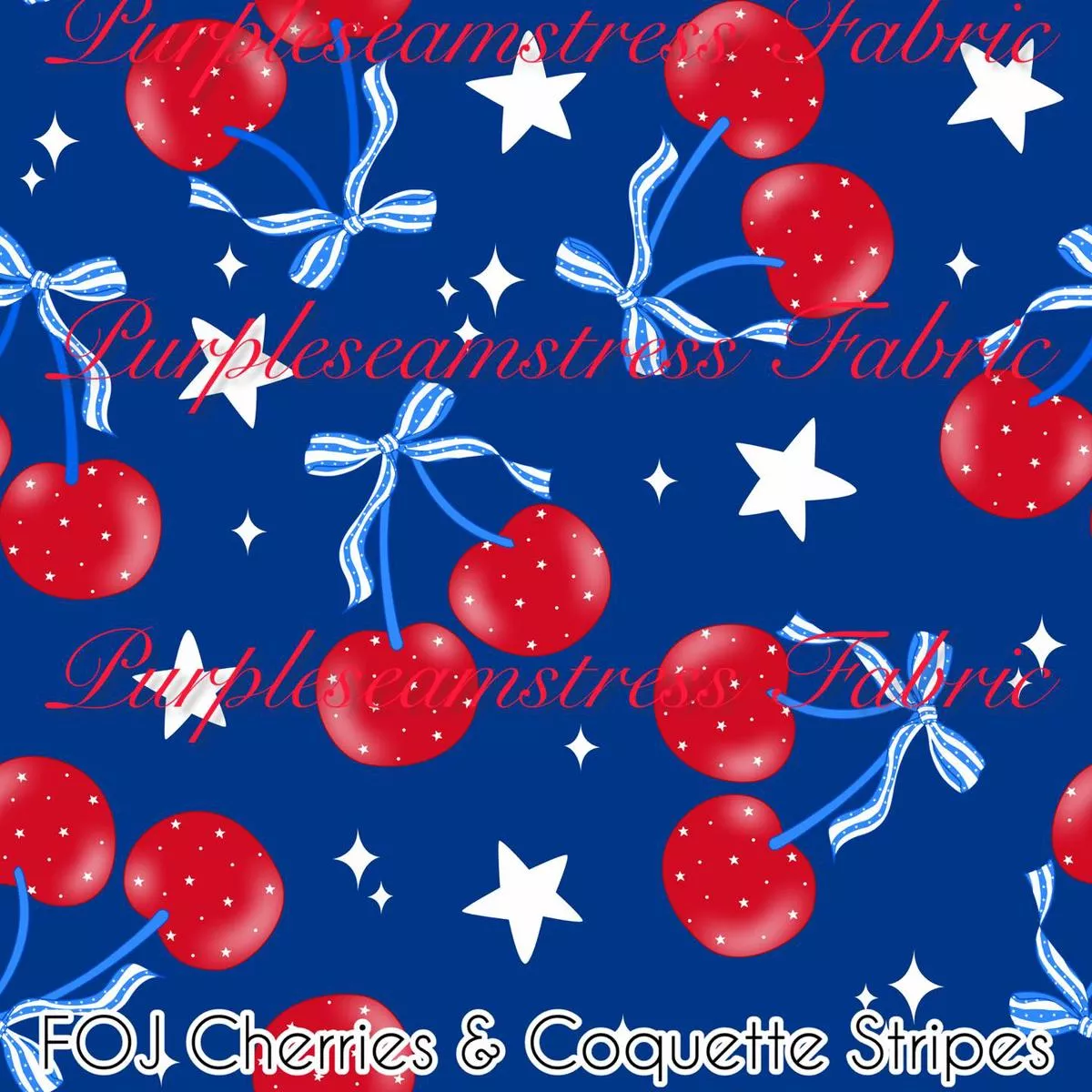 FOJ Cherries & Coquette Stripes …